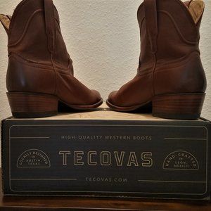 Tecovas  Penny Calfskin booty. Size 7, worn once